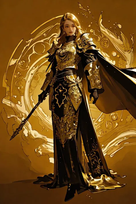 (masterpiece:1.2), best quality, 8k, absurdres, high resolution, highly detailed, 1GIRL, red and gold theme  <lora:Caftan_Couture:0.5> [Paladin_glam armor|Moroccan caftan] <lora:loahrenrustyle_noise:0.5> PASTLIGHT <lora:ST-yoshida_akihiko_offset:0.5> yoshida akihiko <lora:CircleArt_Sora:0.5> Circle, contrapposto, flowing cape, dynamic angle <lora:zyd232_ChineseInkStyle_v1_0:0.5> zydink<lora:EF-GoodHands-beta2:0.5><lora:EF-GoodHands-beta2:0.5>