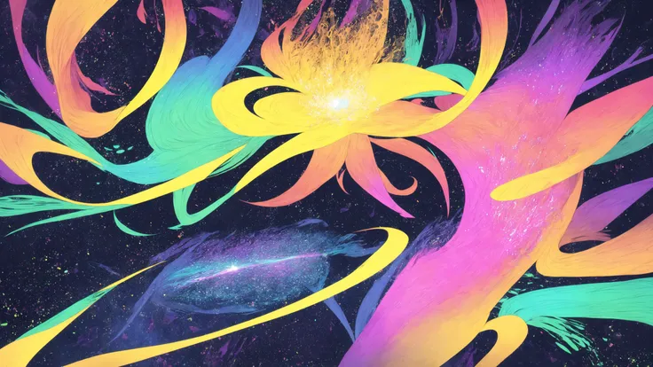 Art By Alex Gray, Psychedelic, Vibrant, Geometric, Detailed, Intricate, Colorful, Abstract Expressionism, trippy, swirls, abstract shapes, multicolored, mesmerizing, sparks, mind blowing, visually stunning, ethereal, cosmic artwork, visionary art, surrealist art, optical illusion, space age design, kinetic art, ethereal dreamscapes, modern art movement, unreal digital art