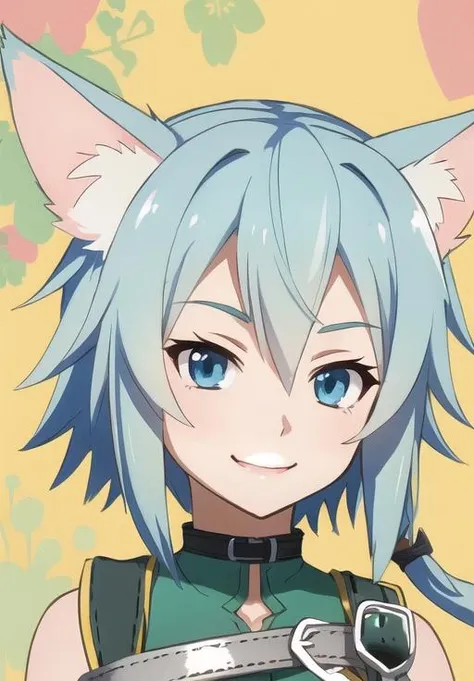 <lora:Sinon-ALO:0.8>, Sinon-ALO, portrait, smirk, (seductive, alluring, charming:1.3), beautiful, (highly detailed, high quality:1.3)