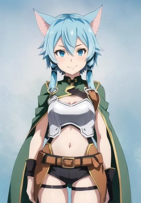 <lora:Sinon-ALO:0.8>, Sinon-ALO, smirk, (seductive, alluring, charming:1.3), beautiful, (highly detailed, high quality:1.3)