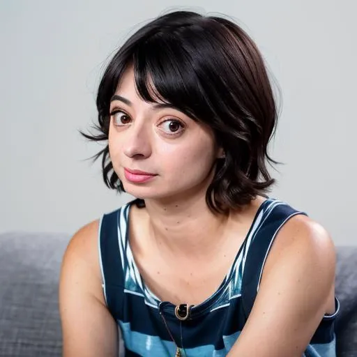 RAW photo, kate micucci, (high detailed skin:1.2), 8k uhd, dslr, soft lighting, high quality, film grain, Fujifilm XT3 <lora:kate micucci v1.1:1>