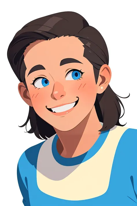masterpiece,best quality,Smiling Man Illustration, sorriso insano, Homem de pele marrom com um sorriso gigante, happily smiling at the camera, sorriso atrevido, he's smiling, sorriso muito grande, Macho sorridente, foto de perfil headshot, rindo sorriso enorme, desenhando no estilo de Arte 3D, c4d, fundo de cor branco puro, estilo disney, estilo pixar render ilustracao Super Detalhe,