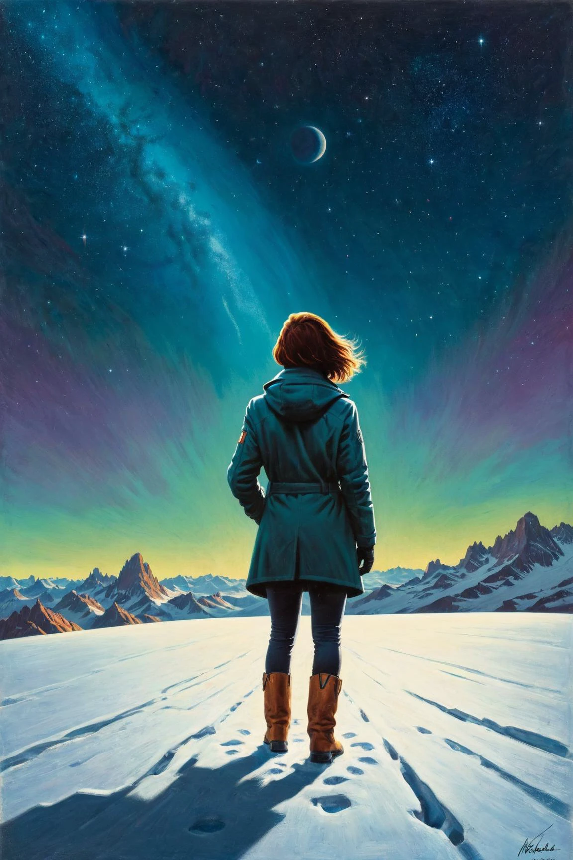 by Monika Macdonald and Tim Doyle in the style of Jessica Rossier , oil pastel<lora:oil_pastel:1.00>, 1950s <lora:art_frahm_1950s:0.70> , Belgian, short_haired <lora:more_art:0.30>
