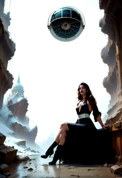 score_9, score_8_up, score_7_up, score_6_up, score_5_up, dynamic angle, dynamic pose, full body, 1girl, Shelob a sexy arrogant Charismatic woman, smooth, dynamic pose, digital art, dakota digital painting, 2d game art background, digital paint on white 8k frostbite3 engine, illustration, the last breath, video art, hyperdetailed, artstation trending paul <lora:Shelob-000009:1.0><lora:Fant5yP0ny:0.5><lora:add-detail-xl:0.65><lora:MJ52_v2.0:0.7><lora:Mechanism-pdxl-1:0.75>