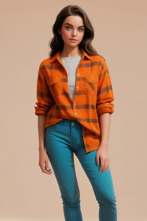Masterpiece, best quality, 4k resolution detail, greatly detailed, award-winning, digital painting, 1girl, woman, [Light Orange flannel shirt and leggings], simple background
<lora:EnvyStarlightPrettyEyes01:1>
<lora:EnvyPonySemiReal01:0.8>
<lora:add-detail-xl:0.8>