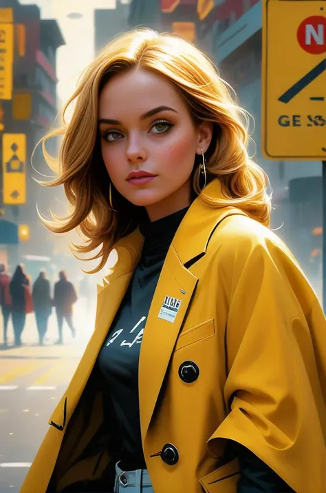 Masterpiece, best quality, 12k resolution detail, opulent detail, award-winning, digital painting, 1girl, woman, [Road Sign Yellow cape blazer with cigarette pants], simple background
<lora:EnvyStarlightPrettyEyes01:1>
<lora:EnvyPonySemiReal01:0.8>
<lora:add-detail-xl:0.8>