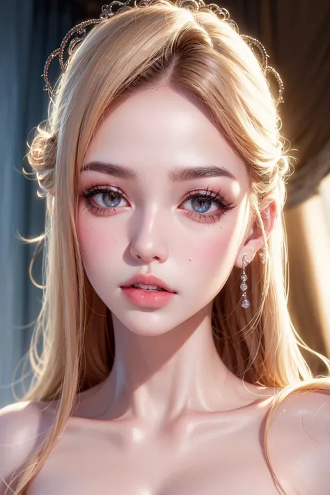 (realistic photos: 1.5), cinematic lighting, cinematic effects, portrait of a girl.
1 girl, (strong contrast of light and shadow: 1.5), (shiny skin: 1.5), (light projection on face: 1.5), (close-up: 1.4), (extreme skin shine: 1.4), (extreme light and shadow changes), (gorgeous costume: 1.5), (detailed face and eyes: 1.3), (shiny colored eyes: 1.5), intricate hair decoration.
White background
<lora:fashionGirl_v50:0.3>
ulzzang-6500:0.3