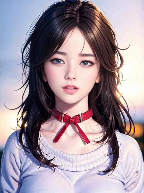 photorealistic,realistic, solo, photorealistic, best quality, ultra high res,
long curly black hair, big blue eyes, cheerful expression, curvy figure,((((red_collar))),sweater
beautiful, masterpiece, best quality, extremely detailed face, perfect lighting, solo,1girl,
best quality, ultra high res, photorealistic,
ultra detailed,
masterpiece, best quality,
suzy1, <lora:suzy_V10:0.7>