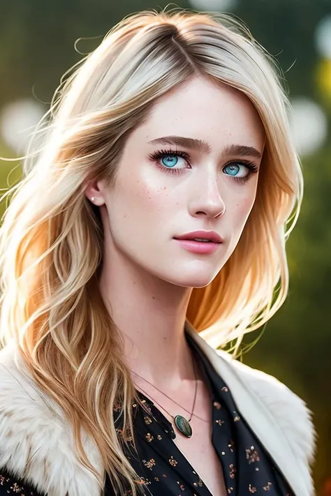 photo of (mackdav1s), a woman, photorealistic painting, (full body) portrait, stunningly attractive, at a (music festival:1.2), ((highly detailed face)), (glitter freckles), glitter, wearing a floral dress, intricate, 8k, highly detailed, volumetric lighting, digital painting, intense, sharp focus, art by artgerm and rutkowski and alphonse mucha, cgsociety, ((detailed eyes)), (leather belt:1.1)