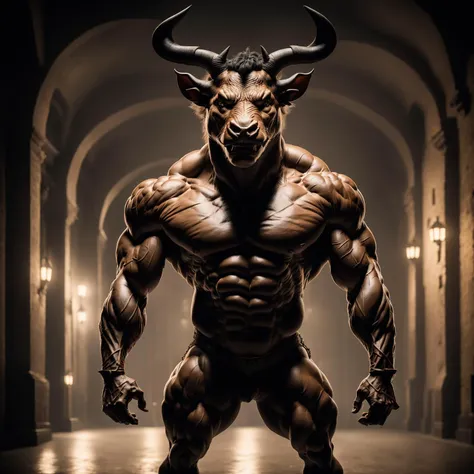 (ohwx) a minotaur with a horned head, highest detail, Cinematic, Blur Effect, Long Exposure, Hasselblad, Kodak color, 8K, Ultra-HD, Natural Lighting, Moody Lighting, Cinematic Lighting, <lora:gonzobugs:0.8>