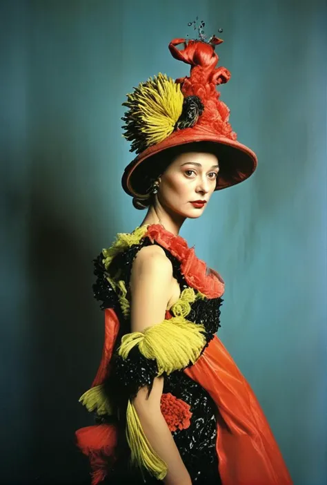Color photo ((haute couture fashion dress designed by Dr Seuss and Salvador Dali))(deep blacks)(evocative depth of field)(absolute sharpness)
<lora:LCM-LoRA-XL_V1:0.21>
<lora:SDXLHighDetail_v5:0.3>
<lora:MJ52:.6>
<lora:JuggerCineXL2:.6>
<lora:AzaleaXL2:.9>
<lora:DetailedEyes_V3:.9>