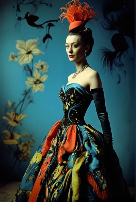 Color photo ((haute couture fashion dress designed by Dr Seuss and Salvador Dali))(deep blacks)(evocative depth of field)(absolute sharpness)
<lora:LCM-LoRA-XL_V1:0.21>
<lora:SDXLHighDetail_v5:0.3>
<lora:MJ52:.6>
<lora:JuggerCineXL2:.6>
<lora:AzaleaXL2:.9>
<lora:DetailedEyes_V3:.9>