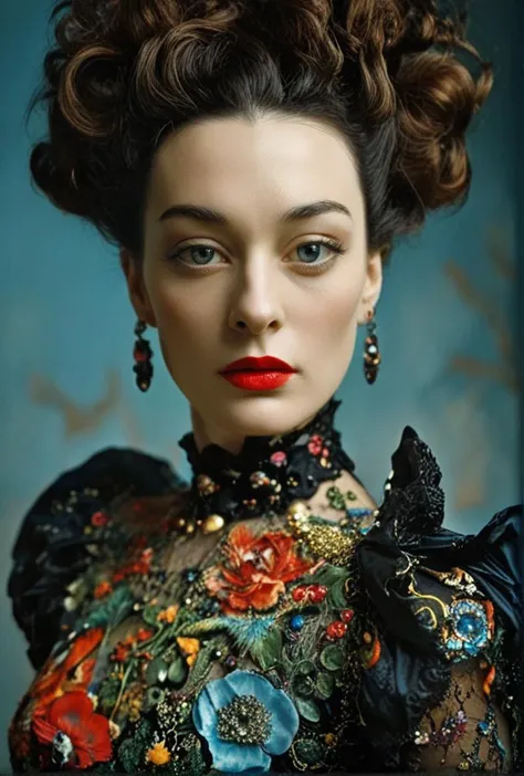 Color photo ((haute couture fashion dress designed by Anton Levey and Salvador Dali))(deep blacks)(evocative depth of field)(absolute sharpness)
<lora:LCM-LoRA-XL_V1:0.21>
<lora:SDXLHighDetail_v5:0.3>
<lora:MJ52:.6>
<lora:JuggerCineXL2:.6>
<lora:AzaleaXL2:.9>
<lora:DetailedEyes_V3:.9>