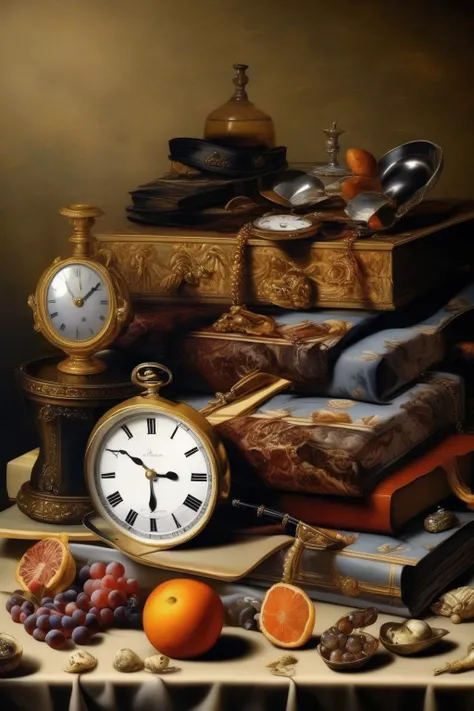 <lora:Pieter Claesz Style:1>Pieter Claesz Style - A series of opulent still-life paintings capturing the essence of luxury