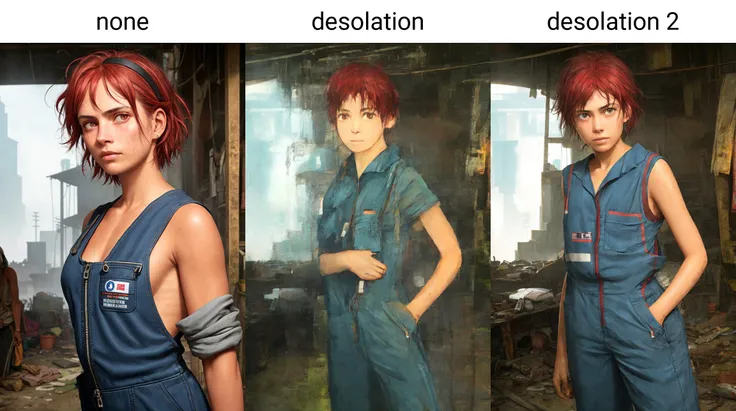 Beautiful woman, (mechanic jumpsuit:1.2), tan skin, (covered in grime:0.8), (freckles:0.7), black headband, ultra detailed face and eyes, slum cyberpunk, frown, (slum old garage:1.1), (artpunk:1.0), unique pose, (trigun:1.1), (masterpiece:1.1), best quality, run-down, ultra high detail, (by antoine blanchard and casey baugh:1.1), (by zdzislaw beksinski:0.8), red and silver, extremely intricate, extreme detail, raytracing, reflections, beautiful lighting, harsh lighting, water color,