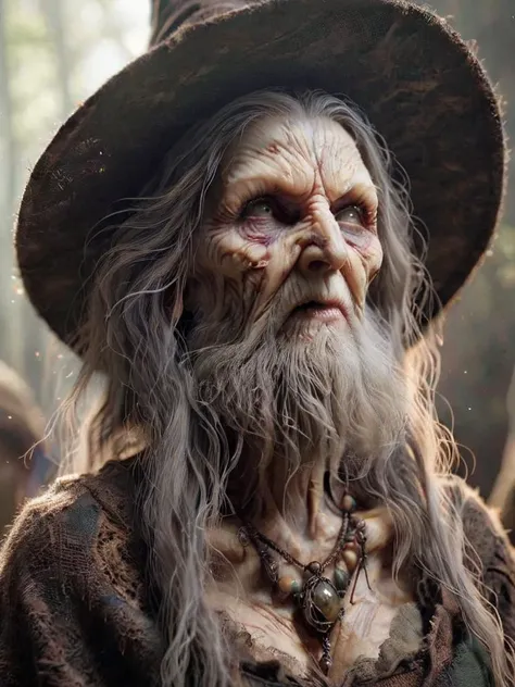 a old female witch with a very long beard <lora:- SDXL - brdanmu_ beard_mustache_V1.0:0.6> brdanmu <lora:ral-wtchz-sdxl:0.7> ral-wtchz