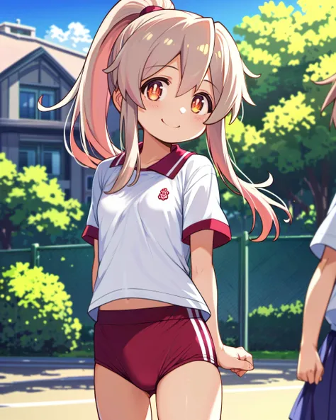 score_9, score_8, score_7, source_anime,
1 girl,outdoors,short_torso,child, solo focus, short_torso,small breasts, solo,mesugaki
japan school,long hair, ponytail,
evil smile,
by oyama mahiro,
Gym clothes, buruma
, <lora:OyamaMahiro_PD6XL:0.5>