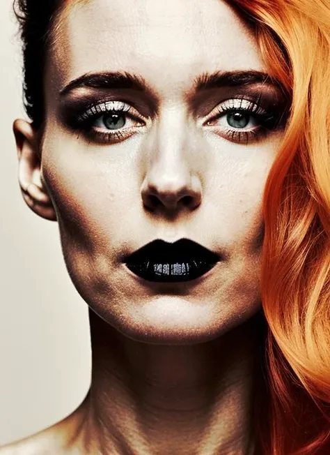 close up portrait of sks woman , by Flora Borsi, style by Flora Borsi, bold, bright colours, ((Flora Borsi)), by Michael Kenna, <lora:locon_rooneymara_v1_from_v1_64_32:1>