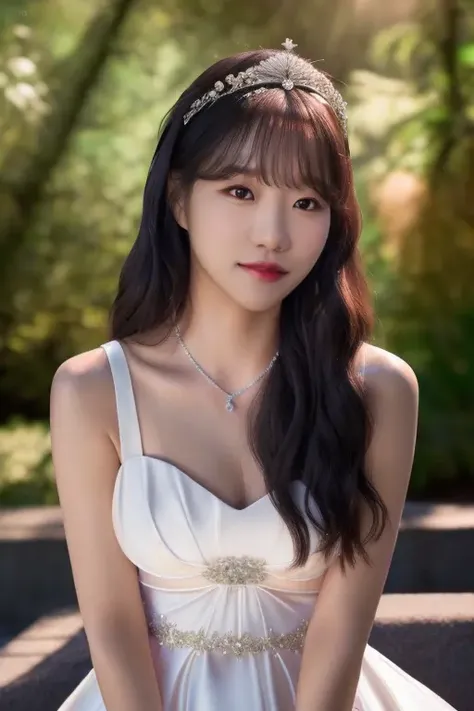 <lora:JoYuri:1>,JoYuri,(pov:1.1),RAW photo,physically-based rendering,(looking at camera:1.5),(looking at viewer:1.2),perfect eyes,(8k, best quality, masterpiece:1.2),(full body shot:1.1),(close-up photo:1.5),octane render,extremely detailed CG unity 8k wallpaper,studio soft light, rim ligh,in forest,sunlight,standing,(a girl is wearing wedding dress:1.5),hyper realistic detail shiny skin,ultra detailed,(ultra realistic:1.5),(intricate:1.2),(photorealistic:1.4),1girl,(skinny:1.3),detailed background