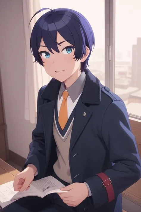masterpiece, best quality, ultra-detailed, illustration, 1boy, solo, male focus, looking at viewer, , , <lora:sueharu_maru:0.78>, sueharu_maru, , coat
