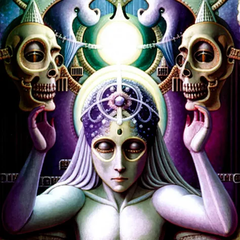 illustration depicting the concept of the mysterious and inexpressible background that gives meaning to what can be expressed (cosmicnouveau:0.2)