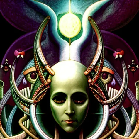 illustration depicting the concept of the mysterious and inexpressible background that gives meaning to what can be expressed (cosmicnouveau:0.2)
