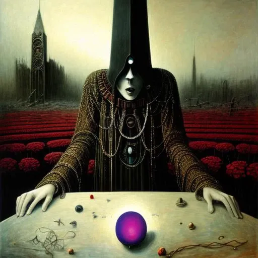 <lora:loraBasedOnPaintingsBy_zdzislawBeksinski:0.7> nuclear explosions of ethereal haunting heavenly Nightmare eternities, ghostly beings watch in hauntingly surreal silence , sorrow, insanity, detailed masterpiece , <lora:stainedglassai_v10:0.35> emb-nuke2, Colourful, The image depicts a person breaking free from chains that are binding them. The chains are made of different materials and represent different forms of attachment and fear, such as social and emotional bonds, prejudices, and limiting beliefs. The person is depicted as strong, determined and powerful, and the background is dark, representing the darkness of fear and attachment. The main visual artists to reference for this image would be Jenny Holzer, Barbara Kruger and Guerrilla Girls. The artistic techniques and methods used in the image would include the use of typography, symbolism and the use of strong contrasting colors, black and white. The color palette would primarily consist of black and white, with some red and orange tones for emphasis. The lighting would be dark, with some light on the person breaking the chains to symbolize hope and the power of breaking free. The angle of the shot would be a front view, to show the person's determination and power. The digital medium will be used to create this image, and the three professional-grade software programs that would be useful in creating this image would be Adobe Photoshop, Adobe Illustrator and Corel Painter. The post-processing techniques recommended for this image would include compositing, color correction, and typography design., a group of aliens like people standing between dimensions by Filip Hodas, Richard Doyle, Adam Martinakis, Amandine Van Ray, beeple, Giger, Durer, Ellen Jewett, Naoto Hattori, Terada Katsuya, Benoit B. Mandelbrot, Anton Semenov. bokeh, depth of field, oversaturated, The image depicts a figure with its body connected to a machine, representing the idea of technology as an extension of the human body and the dependence of the central nervous system on technology. The figure is depicted in a state of distress, representing the negative impact of technology on the human condition, and the idea of technology as a "desperate suicidal autoamputation". The background of the image depicts a dark, mechanical landscape, representing the overwhelming presence of technology in modern society. The landscape is littered with gears, wires, and other mechanical parts, representing the idea of technology as a force that is constantly encroaching on the human experience. styles of H.R. Giger, known for their use of surreal imagery and symbolism to convey complex ideas and concepts. 3 lesser-known visual artists to reference for this image are Zdzislaw Beksinski, Matthew R. Martin, and David Ho for their use of twisted, otherworldly imagery and surreal landscapes. Artistic techniques and methods to enhance the impact of the image include the use of symbolism, surreal imagery, and contrast. Specific colors and palettes to use include dark and desaturated tones to represent the negative impact of technology on the human condition, and the use of bright, neon colors to represent the overwhelming presence of technology in modern society. Lighting should be used to create a sense of drama and tension, while highlighting the figure's distress and the mechanical landscape. For this digital art, use professional-grade software such as Adobe Photoshop, Corel Painter, and Procreate to create the final image. Recommended professional-grade post-processing, photo surrealism The image is a surreal and thought-provoking digital art piece that reflects on the theme of the dangers of blindly following political ideologies or religious dogmas without critical thought. The main subject of the image is a person holding a small, glowing orb in their hand, with a look of longing on their face. The background of the image is a twisted, dark landscape of tall, menacing buildings, with bright, neon signs filters, layers and masks in digital art software. The color palette will be contrasty with a striking use of red, black and white to create a sense of danger and to reflect the theme of brainwashing and manipulation. The lighting will be used to create a sense of contrast between light and dark, with the person being a bright spot in the otherwise dark and oppressive landscape. The atmosphere of the image will be one of tension and unease, reflecting the idea of being trapped in a world that is not what it seems. The angle of the image will be a medium-angle shot, looking at the person and the signs to create a sense of perspective and to convey the idea of the person being caught in the midst of a manipulation. professional-grade digital camera, medium focal lens, a low aperture for a deep depth of field, and a normal shutter speed to capture the neon lights. Adobe Photoshop, Adobe Illustrator and Adobe After Effects. Post-processing techniques will include color correction, masking, and compositing to create a cohesive and surreal image, also use of montage or collage to reflect the theme of manipulation., a group of aliens like people standing between dimensions by Filip Hodas, Richard Doyle, Adam Martinakis, Amandine Van Ray, beeple, Giger, Durer, Ellen Jewett, Naoto Hattori, Terada Katsuya, Benoit B. Mandelbrot, Anton Semenov. bokeh, depth of field, oversaturated, Genre: Surrealism Type: Painting The painting depicts a figure dressed as a jester, holding a jester's cap and bells, standing in front of a backdrop of a decaying city. The figure's face is hidden behind a mask, and the expression is one of emptiness and despair. The jester's costume is tattered and worn, symbolizing the hollowness and meaninglessness of the jester's life. The main artist for this painting would be Salvador Dali, known for his surrealist works that often featured symbolism and metaphor. The lesser-known artists that would be incorporated into this painting would be Yves Tanguy, for his use of dreamlike landscapes, Max Ernst, for his incorporation of collage elements, Dorothea Tanning, for her use of symbolic figures, Joseph Cornell, for his use of found objects and unconventional materials, and Rene Magritte, for his exploration of the human condition and the relationship between reality and illusion. The artistic techniques used in this painting would be a combination of impasto, for the textured, almost sculptural quality of the jester's costume, and decalcomania, for the organic and dreamlike quality of the decaying city. The color palette used would be muted and desaturated, with shades of gray, brown, and black. The dominant colors would be deep navy and purple, symbolizing death and decay. The lighting would be dramatic, with strong contrasts and deep shadows, to enhance the ominous and surreal atmosphere of the painting. The angle of the painting would be a low perspective, with the jester at the forefront of the composition and the city in the background. The painting would be created using traditional painting techniques, such as oil on canvas, with the use of a paint brush, palette knife and other hand-held tools. For post-processing and editing, the software that would be used are Adobe Photoshop, Corel Painter and Procreate. The post-processing techniques would include blending and layering paint to create depth and texture. Additionally, a technique called Glazing, which is a process of layering transparent layers of paint over one another to create a sense of depth and luminosity. GnosticOutsider