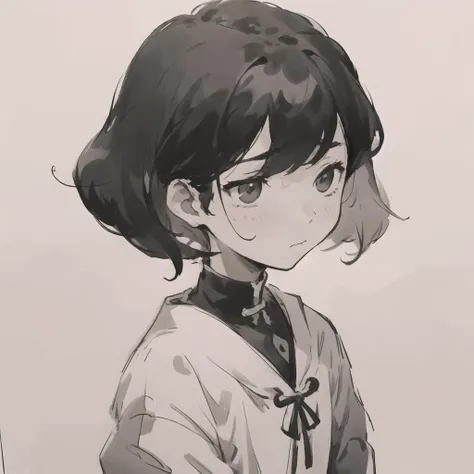 masterpiece,best quality,monochrome,1boy,black and white,black hair,(emotionless:0.8),<lora:OmoriStyle:0.2>,<lora:MoXinV1:0.3>,<lora:shukezouma_v1_1:0.7>,sad,<lora:Liu2:0.7>,