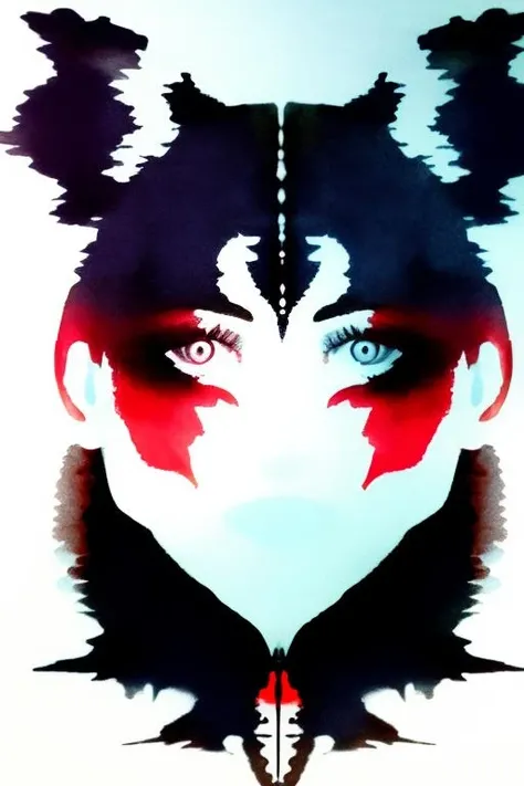 RorschachTest, a woman <lora:RorschachTest:1>