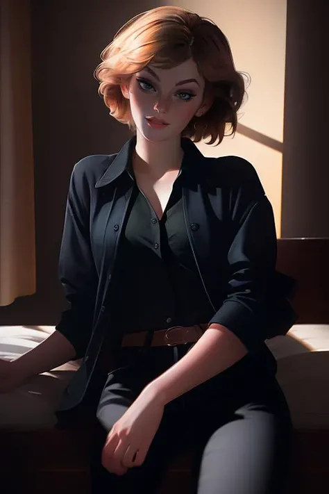 DEN_faye_reagan,
playing the jazz in a seedy jazz Hall wearing a shirt and trousers, atmospherics, cinematic, scene, jazz, jazz musician,
bokeh, f1.4, 40mm, photorealistic, raw, 8k, textured skin, skin pores, intricate details <lora:epi_noiseoffset2:1>, epiCRealism <lora:ClothingAdjuster3:-1.3>