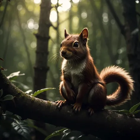 (best quality:1.2),(high quality:1.2),masterpiece,(high details:1.1),<lora:LowRA:0.6> ,squirrel on a tree, hazelnut, cinematic, dark theme, rim light