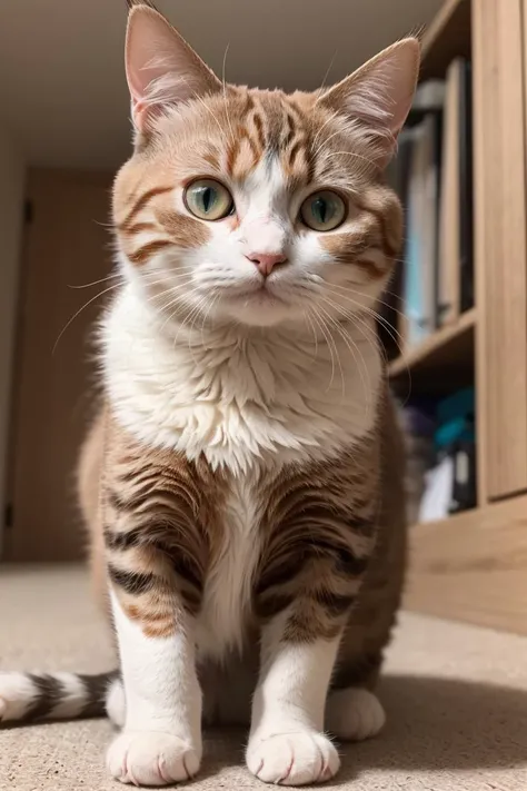 (best quality:1.2), (ultra highres:1.2), (photorealistic:1.2), (8k, RAW photo:1.2), ( cat : 1.3), award winning photograph, masterpiece