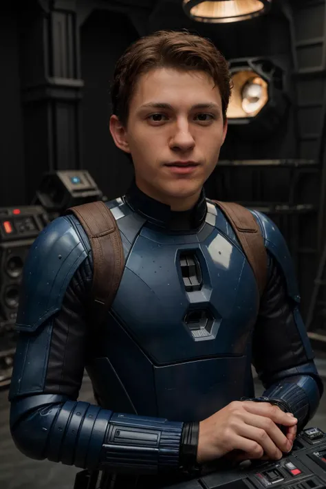 tom holland shooting a star wars movie,behind the scenes,studio lights,star wars,science fiction,futuristic,<lora:LowRA:0.2>,<lora:add_detail:0.4>,(high detailed skin:1.2),8k uhd,dslr,realistic,high quality,Fujifilm XT3,RAW photo,<lora:tom-holland-v2-09:0.9>,