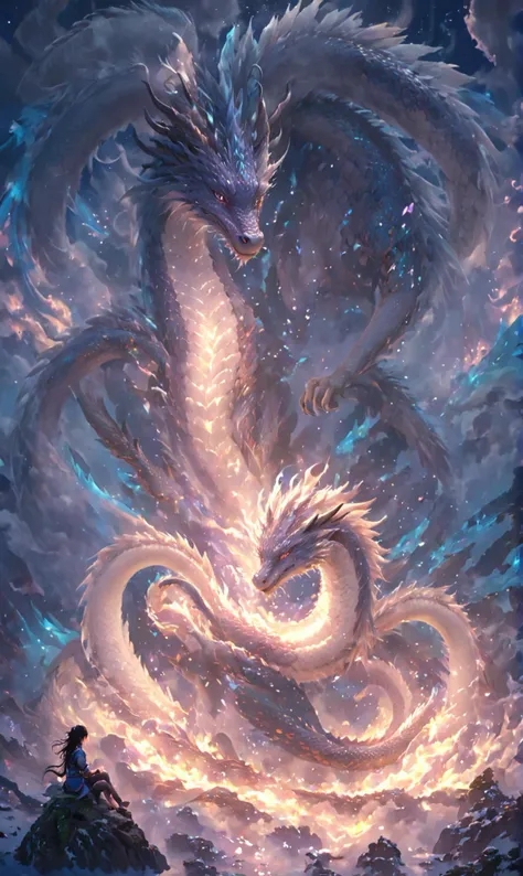 bailing_eastern dragon,lot of dragons,multiple Chinese dragon coil as the shape of a hand which index finger raised and hugging a girl who is sleeping,dragons looking at girl,scenery,fantasy,indigo light,chromatic aberration,glow in the dark dark,
bright colors reflect,isometric,digital art,3d render,octane render,volumetrics,by greg rutkowski,anime style,<lora:Classic Western Dragons XL:0.8>,<lora:JuggerCineXL2:1>,<lora:xl-shanbailing-1025-eastern dragon-000008>,<lora:xl_more_art-full_v1:1>,<lora:SDXL_Sacred_beast:0.6>,