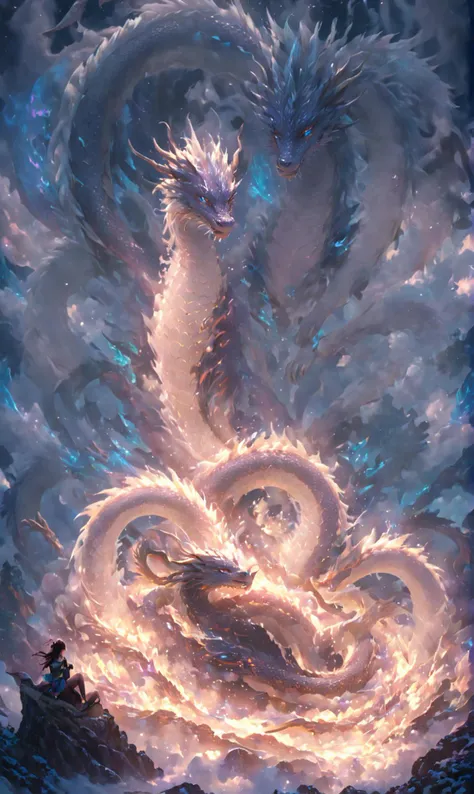 bailing_eastern dragon,lot of dragons,multiple Chinese dragon coil as the shape of a hand which index finger raised,a girl sleeping in the bottom of dragons,dragons looking at girl,scenery,fantasy,indigo light,chromatic aberration,glow in the dark dark,
bright colors reflect,isometric,digital art,3d render,octane render,volumetrics,by greg rutkowski,anime style,<lora:Classic Western Dragons XL:0.8>,<lora:JuggerCineXL2:1>,<lora:xl-shanbailing-1025-eastern dragon-000008>,<lora:xl_more_art-full_v1:1>,<lora:SDXL_Sacred_beast:0.6>,