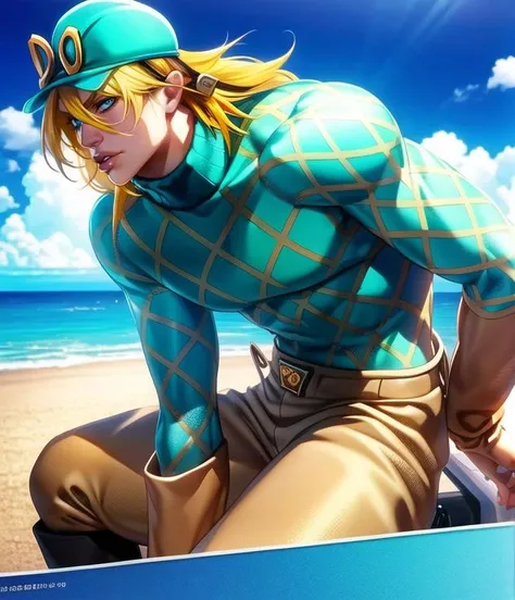 Huge muscles,,Huge penis,Handcuffs and neck restraints,Harness,Kagamine Len,Sailor suit,