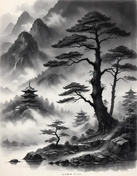 by Gabor Szikszai,  (atmospheric haze , Japanese Ink Drawing but extremely beautiful:1.4), (intricate details, masterpiece, best quality:1.4) ,
Pencil Sketch Drawing, black and white drawing, pencil sketch, graphite drawing, , looking at viewer
<lora:add-detail-xl:1> <lora:xl_more_art-full_v1:0.5> <lora:looking_at_viewer:2>