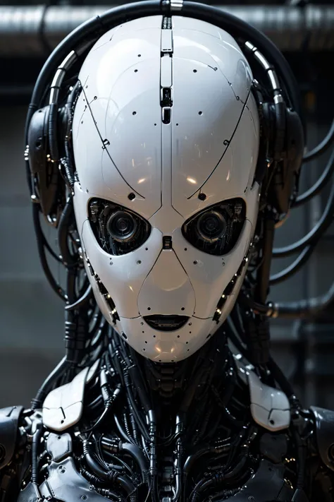 noface, cyborg by H.R. Giger, cables, wires, displays, attached to machinery, upper body <lora:Faceless_Cyborgs:0.8>  ziprealism, <lora:EnvyBetterHiresFixXL01:1>, masterpiece, best quality, ultra high res, (photorealistic, realistic:1.2), deep shadow, raw photo, film grain, Fujifilm XT3, 8k uhd, dslr