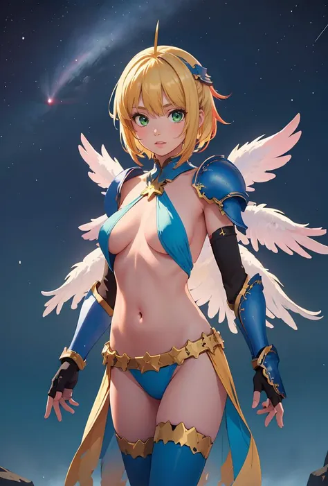 ((Medium Shot)),((West Shot)),(((front light))),((ass pov)),((((front lighting)))),(Photorealistic: 1.4), (masterpiece, Front lighting, Beautiful and slim naked: 1.2), Perfect proportions, Big Breasts, Narrow waist,,((Thin waist and slim thighs)),(((Two blonde, blue-eyed European girls))),((Holding a long golden spear)),((Golden armor is worn on both thighs.)),((Smiling Girl)),((The big wings of the archangel)),((Equipped with a shield on the arm)),((Spread your big angel wings wide)), ((Saluting with a golden rifle)),((Front lighting)),((The body is naked)),((Equipped with a shield on the arm)), Ultra-realistic capture, Highly detailed, High resolution 16k close-up of human skin. Skin texture must be natural, ((((Forward light))),((((Elegant nude elegant girl)))) ,((Slender naked)),((Two skinny naked girls of European descent)),(((A nude figure facing the viewer))),(((Small breasts and exposed genitals))),(Young girl exposes her genitals))),(((The thighs and head fit within the screen)),(((View from head to thigh))),((Beautiful and balanced body)),((Do not show anything below the thighs)),((bottomless)),((topless)),((The left and right arms and left and right thighs are equipped with golden armor.)),((ass pov)),(((from front))),(((cowboy shot))),(((standing pose))),photo realistic,master piece,((ultra detailed)),looking at viewer,smile,photorealistic,Shiny baby blonde silk hair,((She has a large hair ornament and golden armor on her belly.)),((Looking at the viewer from the front)), (((Young face and young body)),((Looking horizontally at the viewer)),(Exposing the viewer to full frontal nudity),((Face forward and look at the viewer at the same height)),((Show your naked body to the viewer with your hourglass figure)),(((Wearing a large golden hair ornament))),No underwear ,((((Naked elegant and graceful girl)))) ,((Naked from head to thighs))、((No underwear whatsoever))、((Head to knee nude shot)),((Beautiful hourglass figure)),((Wearing a cape)),((Beautiful style)),Beautiful and detailed character art, Very detailed, Girl in shiny armor, Beautiful white and shining skin, Unparalleled beauty, ((Shiny baby blonde silk hair)),Realistic, 3D Face,Shiny Hair, Glowing Skin,((Thin Hair,No makeup,Brilliant Light)),Fantasy,Beauty products,Very detailedな顔のテクスチャ女性,Soft natural light,Create a dreamy and magical atmosphere.