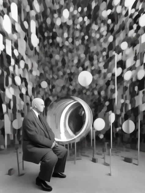 <lora:GilbertGarcin:1>artwork in the style of Oskar Schlemmer