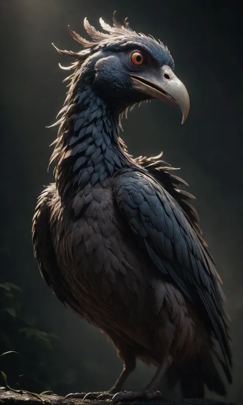A creature with the body and beak of a man, digital art, realistic, detailed, artstation, 8k. volumetric lighting, octane render, trending on art station. art by carl gustav carus. sharp focus. nikon d 850. f / 2. 5. shutter speed 1 / 60. iso 1 6 0 0. <lora:Fast:0.69>