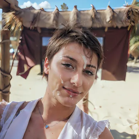 (dusica:1.1), dusica, short hair, pixie cut, cum on face, cumshot, cum, cumfacial, facial ,cumfacial55, <lora:cumfacial55:0.8>, realistic, highly detailed, cinematic, detailed, photo realistic, RAW photo, subject, (high detailed skin:1.2), 8k uhd, dslr, soft lighting, high quality, film grain, Fujifilm XT3,