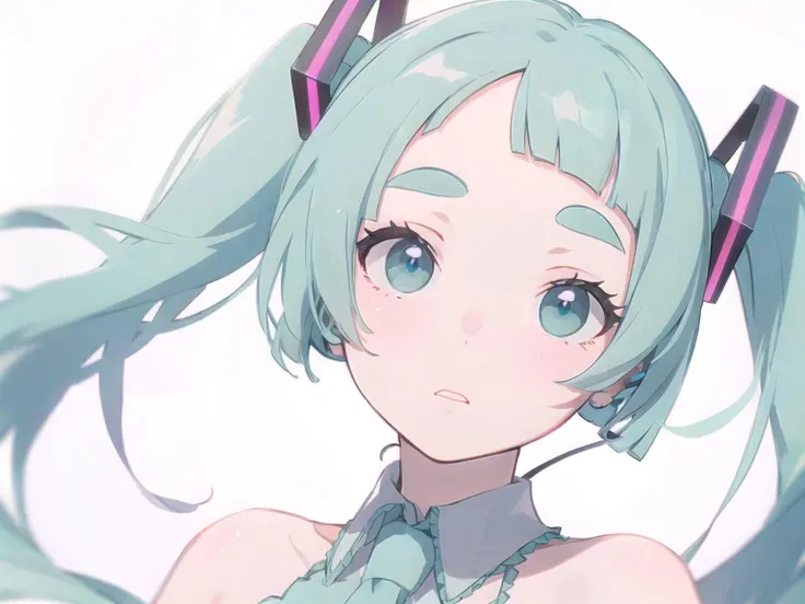 masterpiece,
hatsune miku,(blunt bangs:1.3), (very short bangs:1.6), (forehead:0.8), bushy eyebrows,