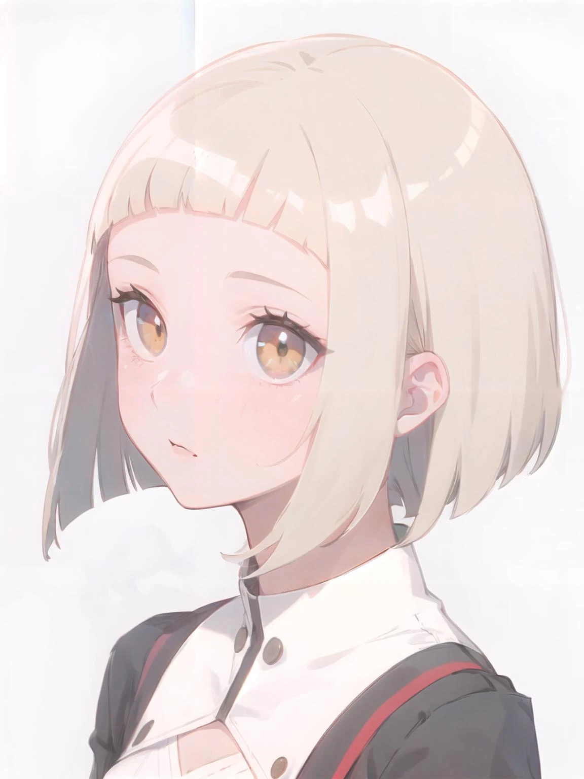 1girl,gyaru,side ponytail,
(blunt bangs:1.2), (very short bangs:1.4), forehead,