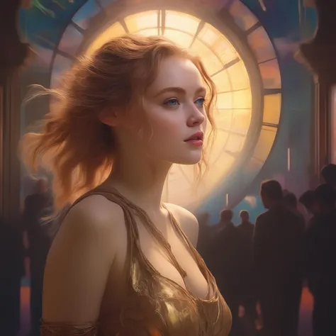 anime version of of ((ohwx woman))  <lora:sadie_lora_sdxl_v4-000006:1>, intricate detailed oil illustration by greg rutkowski and alphonse mucha trending on artstation dramatic lighting abstract backgroundinematic view vray render octane 3 d 4 k 8 5 mm grain depth focus high detail digital painting chiaroscuro lens flare fisheye iridescent accents volumetric light rays godrays ethereal golden ratio rule atmospheric perspective rimlight glow cinematic epic landscape photography hyperreal