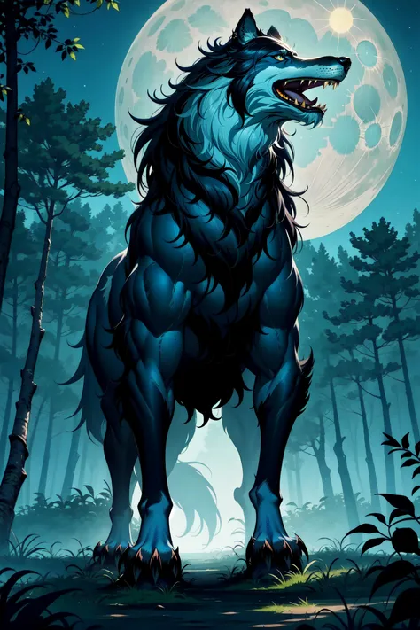 photorealistic, (hyperrealistic:1.2), beautiful, masterpiece, best quality, extremely detailed face, perfect lighting, <lyco:GoodHands-beta2:1.0>, nice hands, perfect hands,      A majestic and wild wolf in its natural habitat, (untamed spirit:1.2), (piercing gaze), (fierce and powerful), (graceful movement), (thick fur and strong physique), (symbol of strength and loyalty), (solitary hunter), (mysterious wilderness), (intense and primal), (enchanting howl), (untouched nature:1.1), (captivating wildlife), (dappled sunlight through the trees), (wild and free), (mystical connection:1.1), (silhouette against the moon), (stealth and agility), (vibrant eyes), (immersive soundscape), (stunning natural beauty)