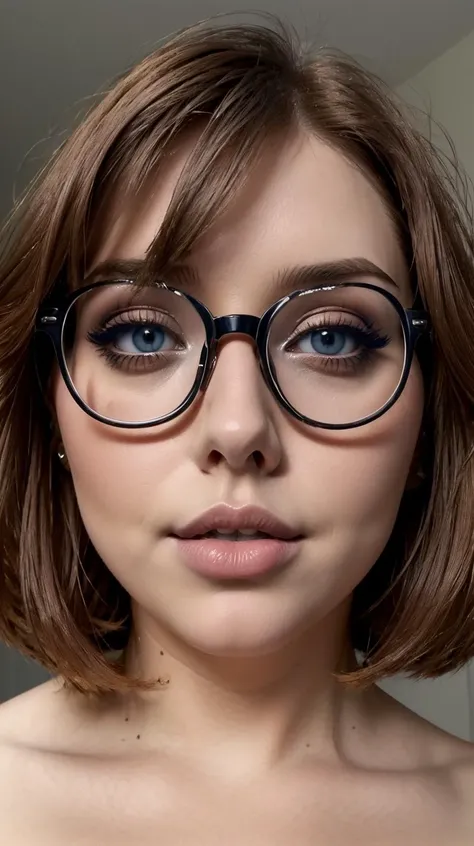 <lora:Vanessa_Harris:1> glasses, chubby, curvy, bbw, light hazelnut hair, bob haircut, blue eyes, full lips,, just face, <lora:epi_noiseoffset2:1> <lora:LORA-XenoDetailer-v2:1>