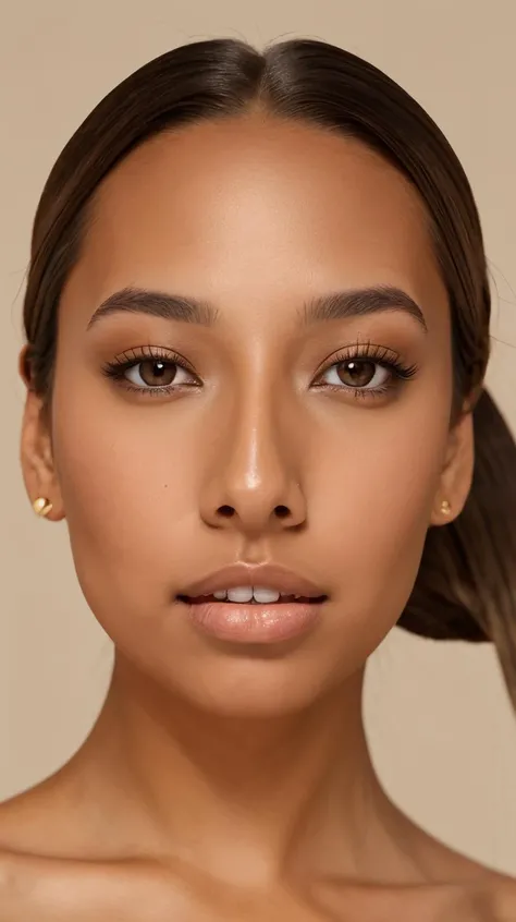 <lora:Clara_Duran:1> brown hair, ponytail, straight hair, brown eyes, tanned skin,
