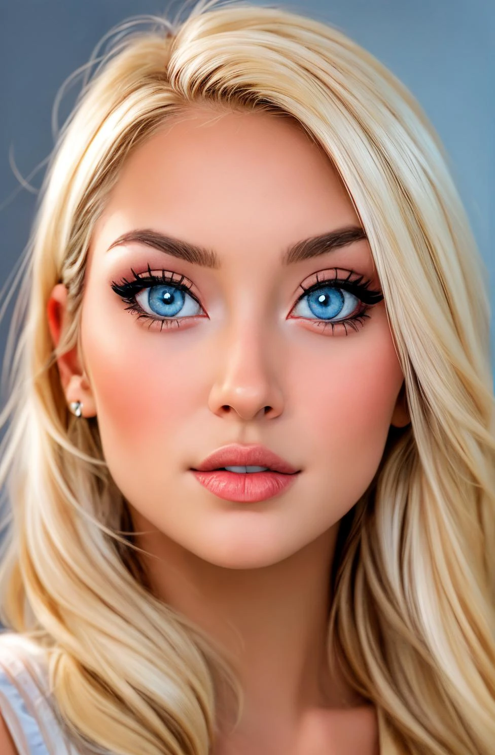 <lora:Dalila_Capea:1> blonde hair, light blue eyes, high quality photography, 3 point lighting, flash with softbox, 32k, Canon EOS R3, hdr, smooth, sharp focus, high resolution, award winning photo, 80mm, f2.8, bokeh <lora:add_detail:1> <lora:p3r3zstyle_v3:0.6>