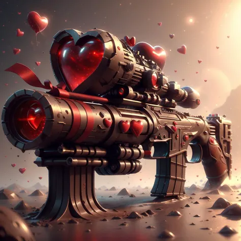 <lora:ValentineTech-18:0.9>, valentinetech, scifi,   tasty details, 
(simple background:1.3), game cg, 1 sniper rifle